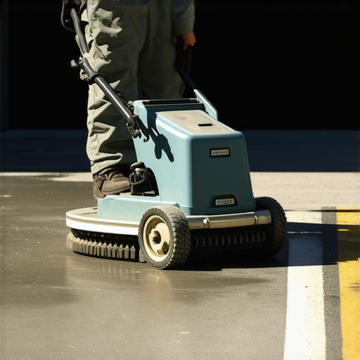 Rotary surface cleaner efficiently washing a large driveway with uniform results