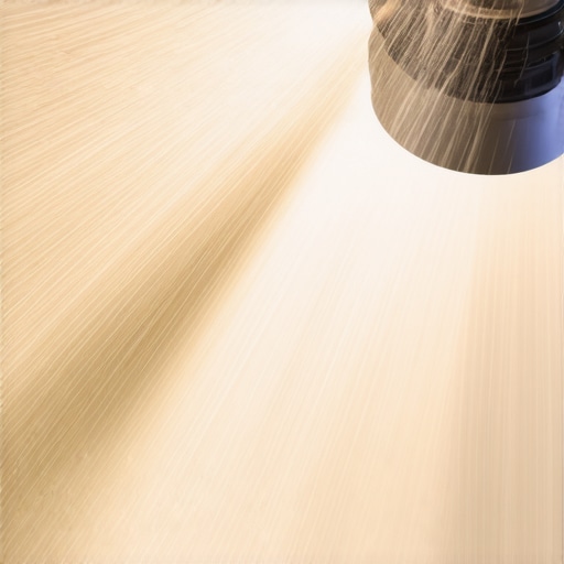 Close-up of a power washer nozzle demonstrating spray angle and pressure detail.